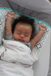 Baby E catching some Zzz's in the Rock n Play
